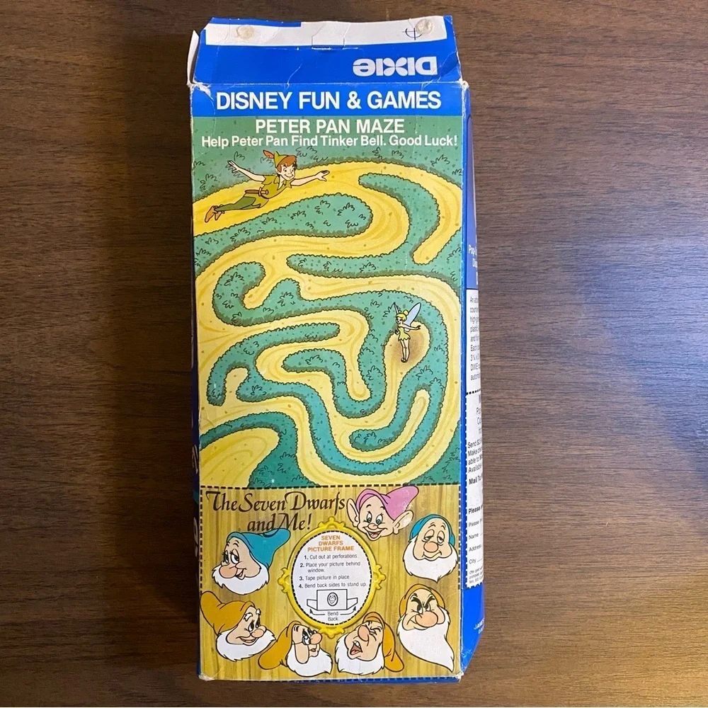 Vintage Disney Classic Movie Series 5 Oz Dixie Kitchen Cups 1986 RARE OPEN READ